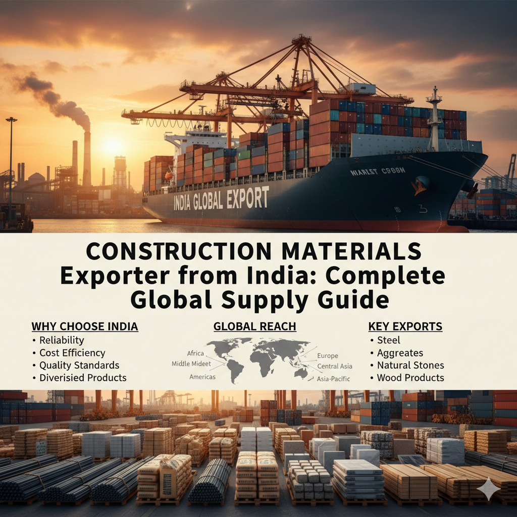 Construction Materials Exporter from India: Complete Global Supply Guide